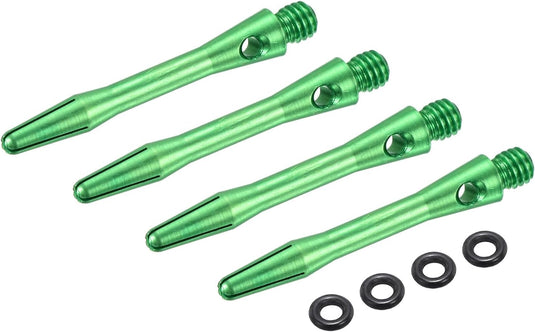 Dartschachten 4 stuks 45 mm van aluminium geel met 2BA schroefdraad – dart shafts – dart accessoires