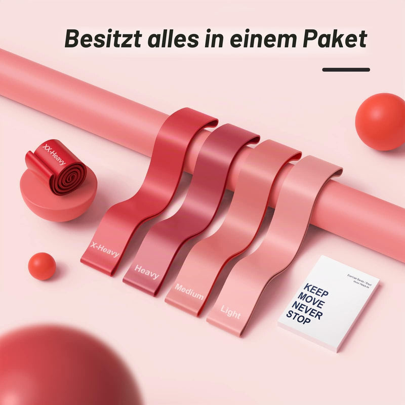 Load image into Gallery viewer, Fitness elastieken 5-delige set met verschillende weerstandsniveaus – weerstandsbanden – resistance bands
