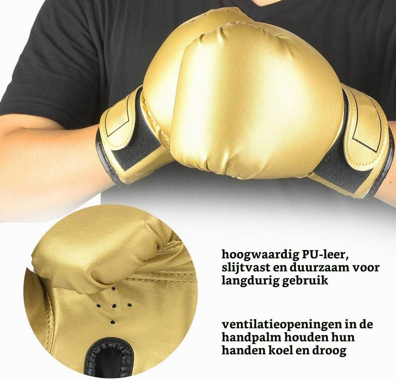 Load image into Gallery viewer, Kinder bokshandschoenen 1 paar van PU leer met verstelbare klittenbandsluiting – bokstraining – sparringhandschoenen
