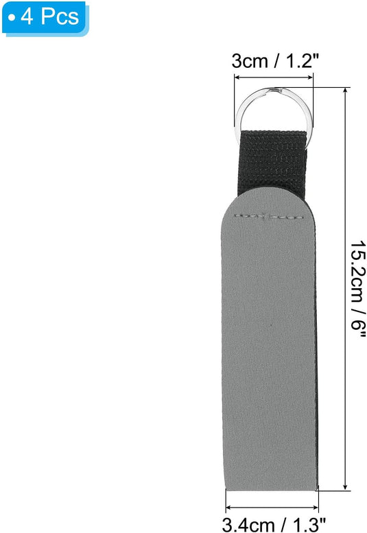 Drijvende sleutelhangers 4 stuks van neopreen met sleutelring – watersport sleutelhanger – kajak accessoires