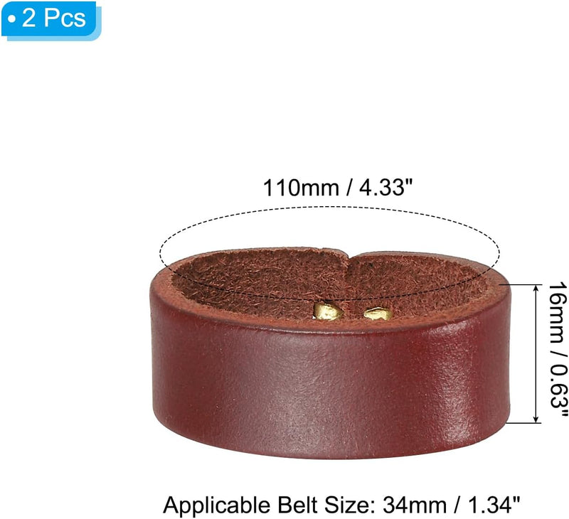 Chargez l'image dans la visionneuse de la galerie, Leren riemlussen 2 stuks voor riemen 38-40 mm – riemhouders – vervangende keeper loops
