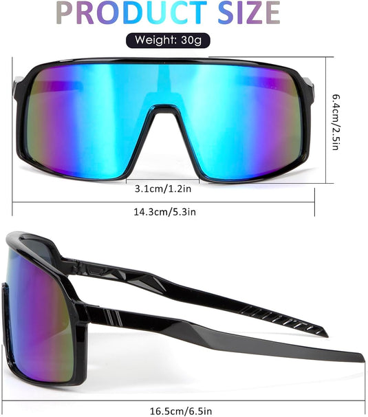 Polaryzacyjne okulary rowerowe dla mężczyzn z ochroną UV400 i antypoślizgowymi noskami – okulary przeciwsłoneczne do sportu – okulary kolarskie