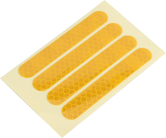 Odblaskowe naklejki na koła, 4 sztuki, 83 x 13 mm, do hulajnogi elektrycznej Ninebot G30 – odblaski do hulajnogi – dekoracja kół