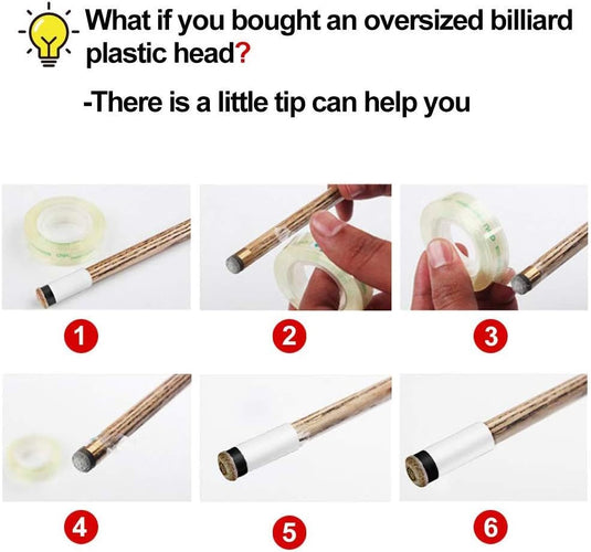 Amacoam Biljartkeu Spitzen 20 stuks 12 mm harde biljartkeu koperen schroef-vervanging tips met poolqueue klemmen voor biljartsticks snooker poolqueues, bruine spelpunten set biljart accessoires