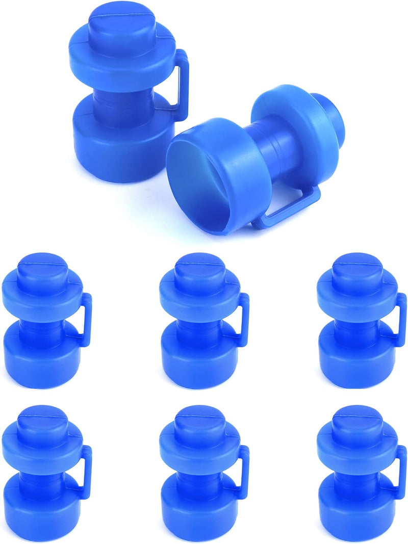Laden Sie das Bild in Galerie -Viewer, Trampoline paaldoppen 8 stuks voor 25 mm palen blauw – eindkappen – trampoline accessoires
