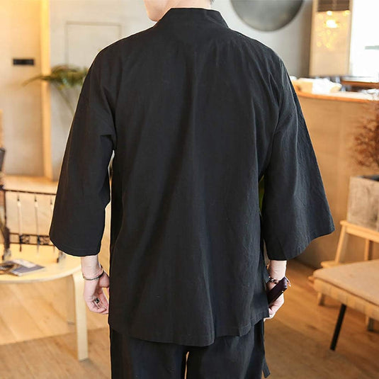 Kungfu uniform met lange mouw en broek