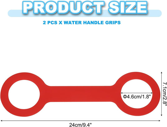 Siliconen waterfles draaggreep (2 stuks) - Antislip fleshouder riem - Fles draagriem 500-1000 ml