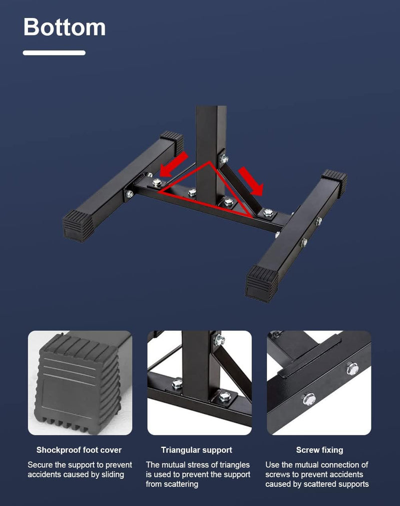 Load image into Gallery viewer, Squat rek, halterrek, halterstandaard, maximale belasting 200 kg, stalen frame, verstelbare hoogte, 105-160cm. Ideaal voor spier-, squat- en bankoefeningen
