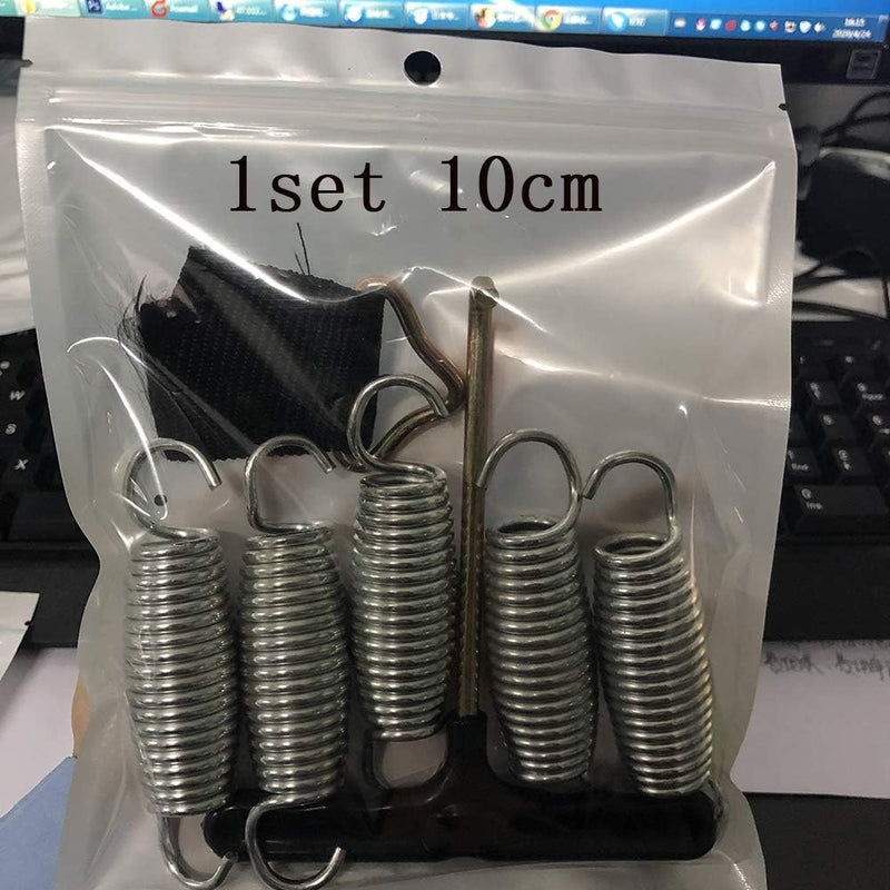 Chargez l'image dans la visionneuse de la galerie, Trampolineveren 5 stuks 100 mm met veertrekker en driehoeksgesp – vervangingsveren – trampoline accessoires
