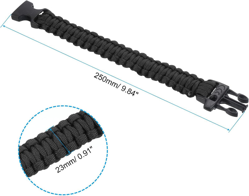 Chargez l'image dans la visionneuse de la galerie, Bracelet de survie en paracorde, 25 cm, tressé, avec boucle – bracelet outdoor – accessoires de camping
