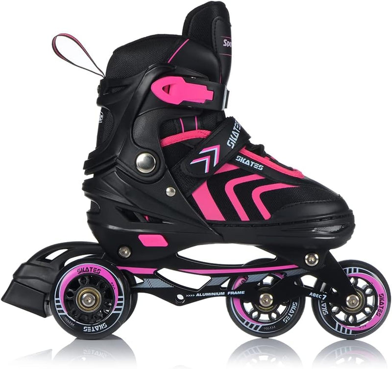 Load image into Gallery viewer, Inlineskates, 4-in-1 rolschaatsen, inline skates, schaatsen, verstelbaar, voor kinderen en volwassenen, ABEC7 lagers, maten 29-43
