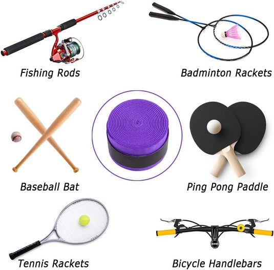10 stuks racketgriptape tennis badminton rackets gripstape antislip super absorberend PU rackethandgreepgriptape voor tennis badminton squash sporten (10 kleuren)