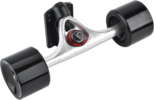 Skateboard truck set met wielen en lagers zwart
