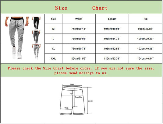 Heren joggingbroek van katoenmix met zakken en print – sportbroek – trainingsbroek
