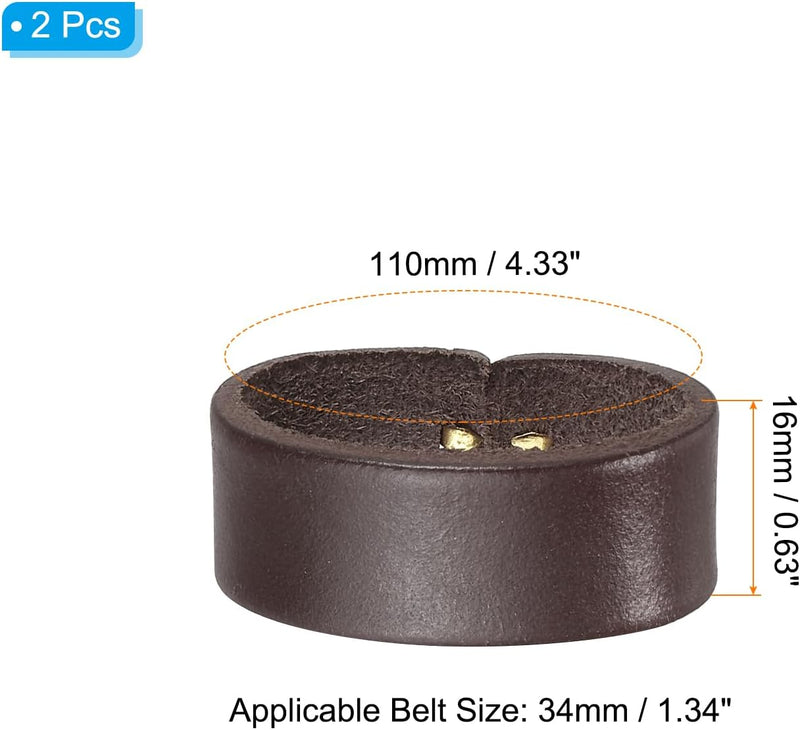 Chargez l'image dans la visionneuse de la galerie, Leren riemlussen 2 stuks voor riemen 38-40 mm – riemhouders – vervangende keeper loops
