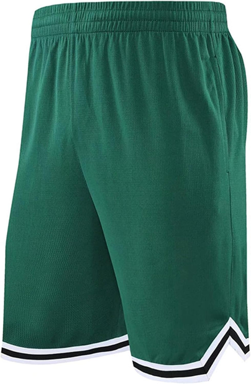 Load image into Gallery viewer, Lange basketbalshort heren van ademend mesh met ritszak – sportshort – fitness broek
