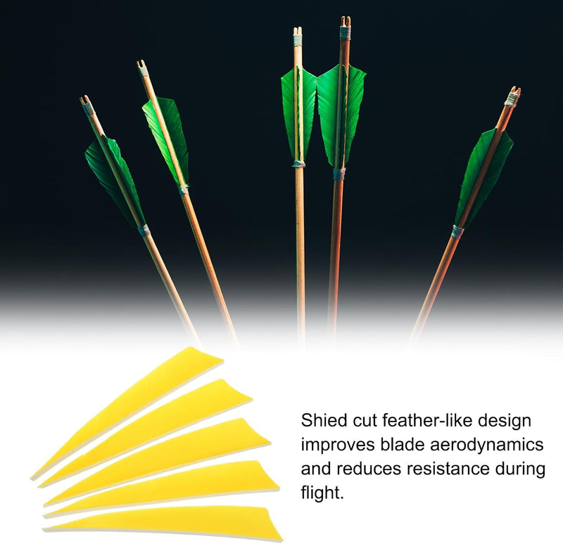 Laad afbeelding in Galerijviewer, Pijlveren 50 stuks 4 inch van kalkoenveer – arrow fletching – boogschieten accessoires
