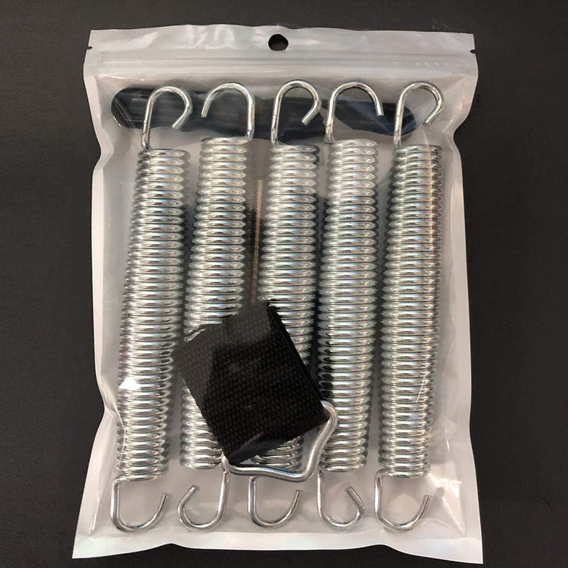 Load image into Gallery viewer, Trampolineveren 5 stuks 178 mm met veertrekker en driehoeksgesp – vervangingsveren – trampoline accessoires
