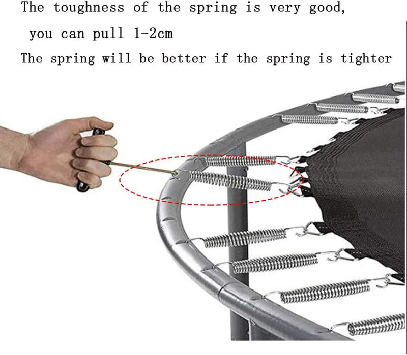 Load image into Gallery viewer, Trampolineveren 5 stuks 178 mm met veertrekker en driehoeksgesp – vervangingsveren – trampoline accessoires
