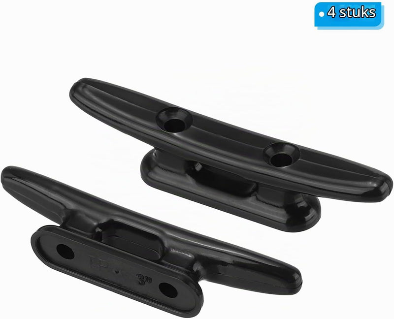 Chargez l'image dans la visionneuse de la galerie, Bootkikkers 4 stuks 75 mm van nylon zwart – touwklemmen – boot kajak accessoires
