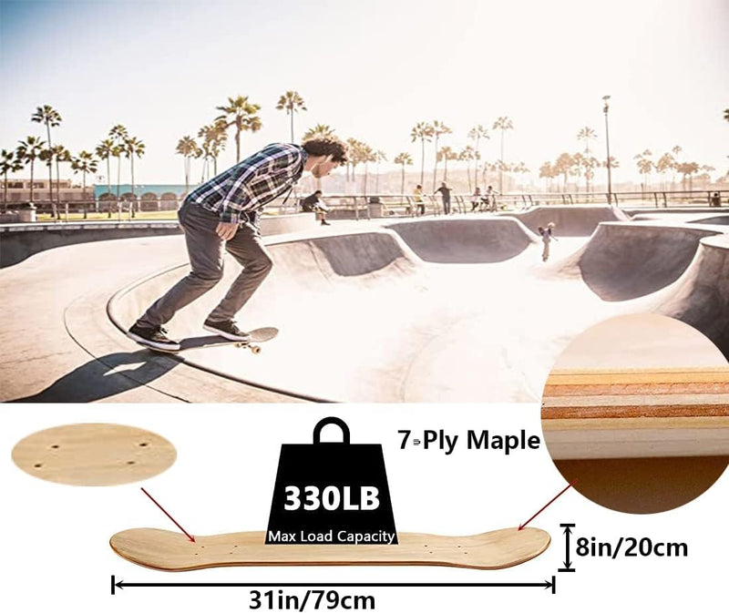 Chargez l'image dans la visionneuse de la galerie, Blanco skateboard decks set van 2 hout 80 cm
