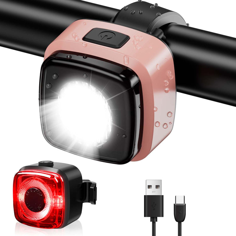 Load image into Gallery viewer, Antimi Fahrradleuchten-Set, StVZO-zugelassen Beleuchtungsset Led IPX5 Frontlicht + Rücklicht Fahrradlicht Set USB Typ C
