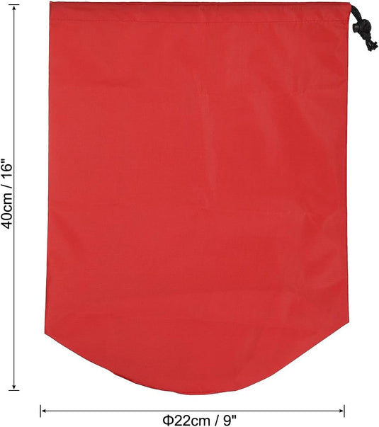 Waterdichte opbergzak 16 x 32 cm met trekkoord zwart – stuff sack – camping accessoires