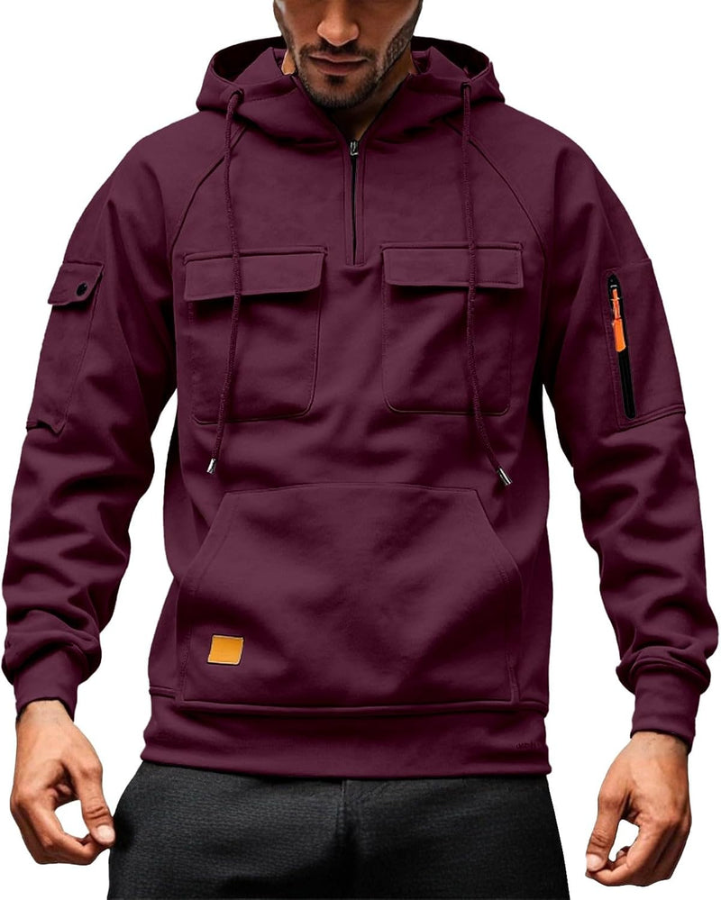 Laden Sie das Bild in Galerie -Viewer, Heren hoodie met capuchon en kangoeroezak voor de winter – sweater – capuchontrui

