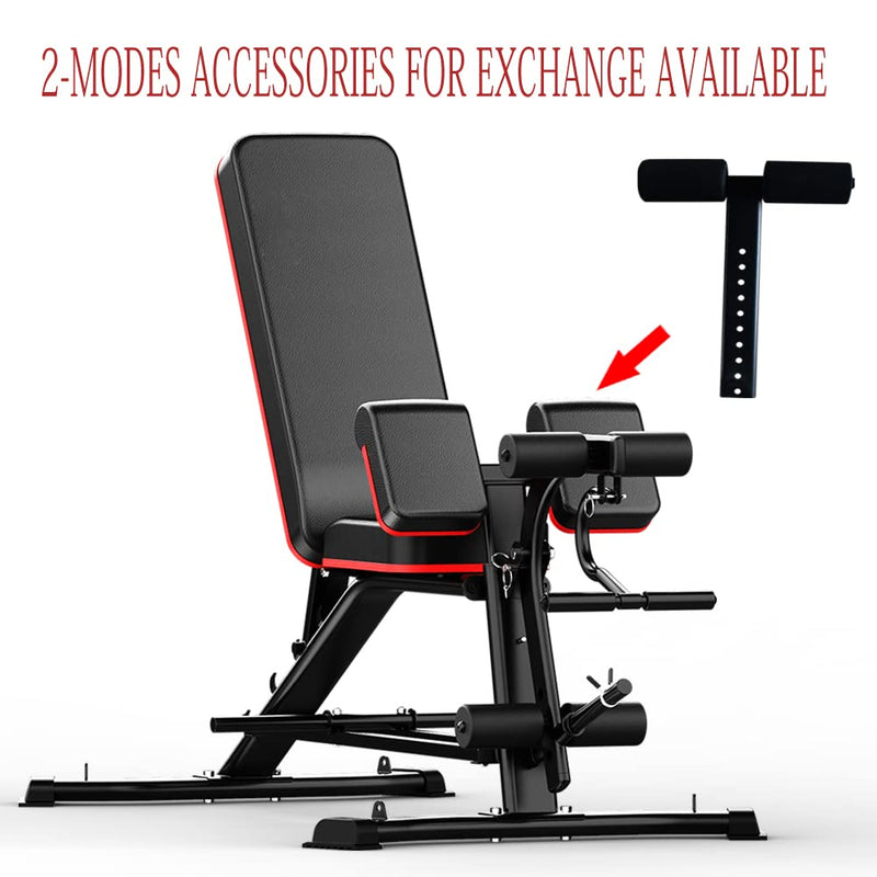 Load image into Gallery viewer, Utility Weight Bench with Leg Extension - Multi-Position Adjustable Bench for Strength Training, Dumbbell Exercise and Ab Workouts
