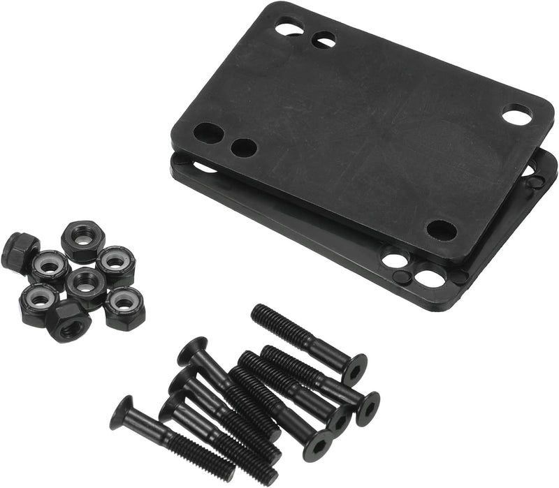 Laad afbeelding in Galerijviewer, Skateboard riser pads 3 mm 2 stuks met 29 mm schroeven en moeren – shock pads – skate accessoires
