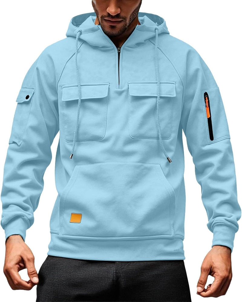 Laden Sie das Bild in Galerie -Viewer, Heren hoodie met capuchon en kangoeroezak voor de winter – sweater – capuchontrui
