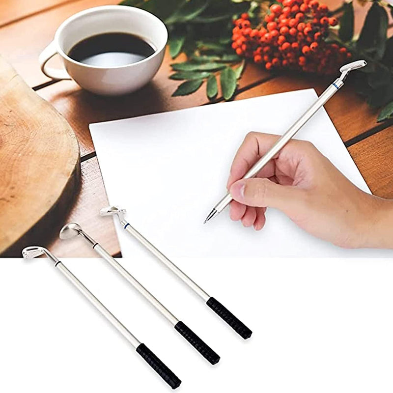 Load image into Gallery viewer, Mini Golf Putter Club Set Balpennen Golf Club Golfclubs 3 stuks mini-pen voor golfclub club decoratie briefpapier voor golfliefhebbers dames kinderen indoor spel

