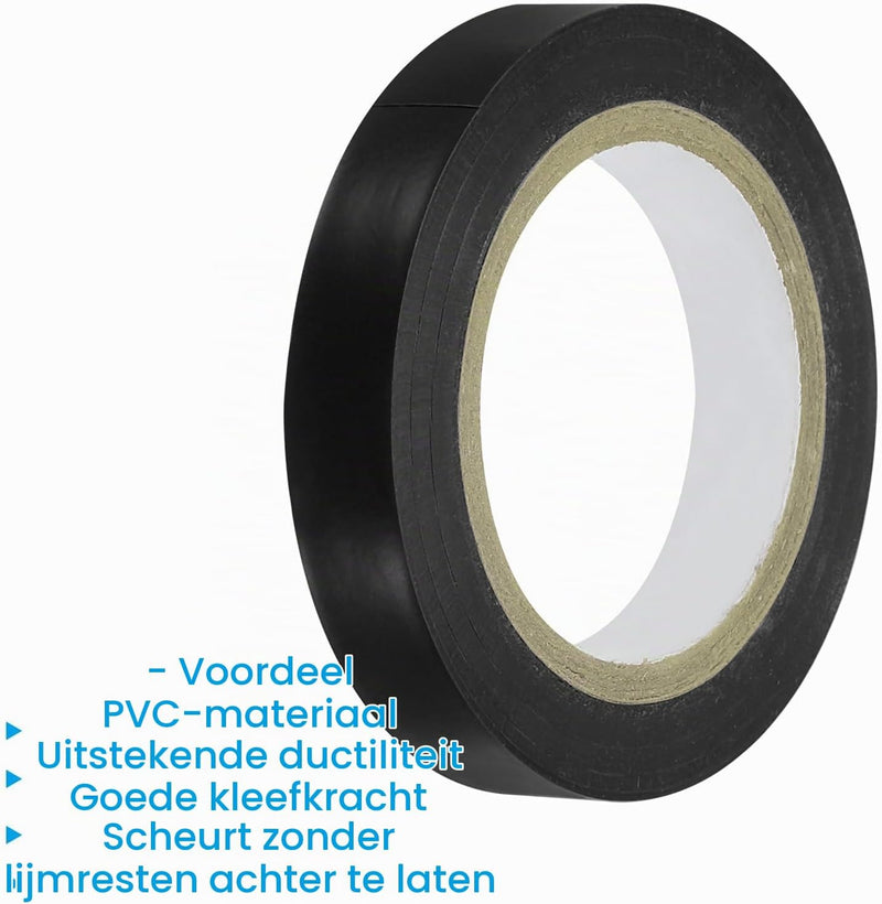 Load image into Gallery viewer, Racket afwerktape 10 meter 3 rollen zwart – PVC grip tape – tennis badminton accessoires
