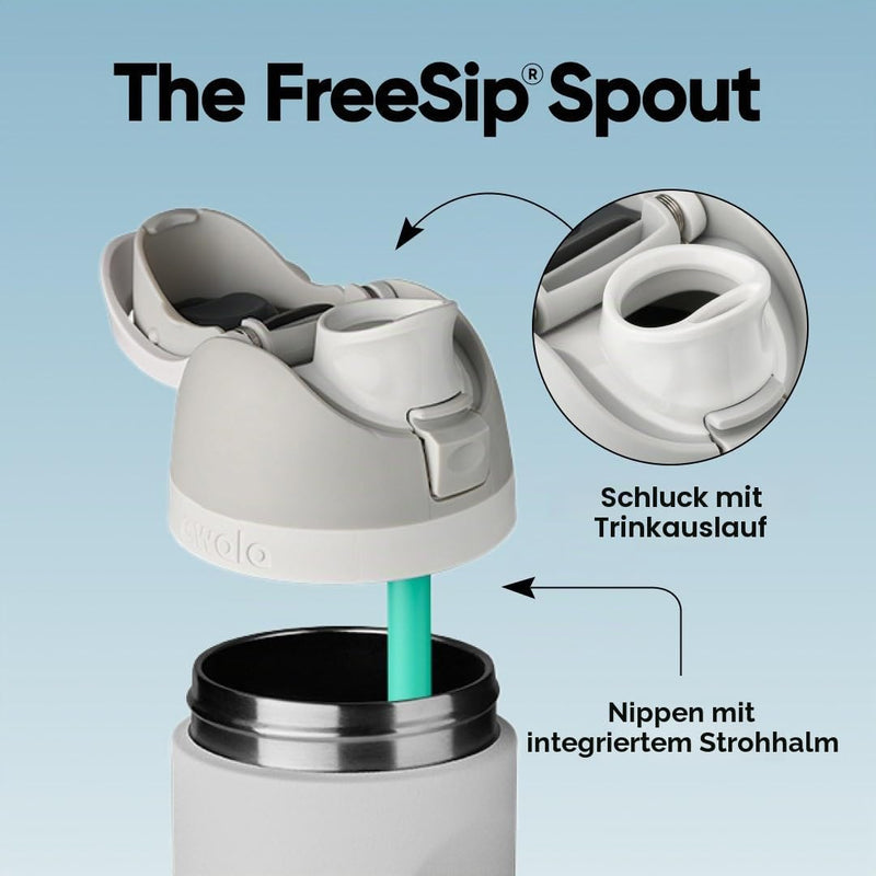 Load image into Gallery viewer, Owala FreeSip Isolierte Edelstahl-Trinkflasche, 710ml, Iced Breeze
