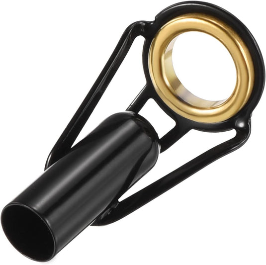 Hengel topogen 3 stuks 1 mm van roestvrij staal zwart-goud – hengeltop reparatieset – visaccessoires
