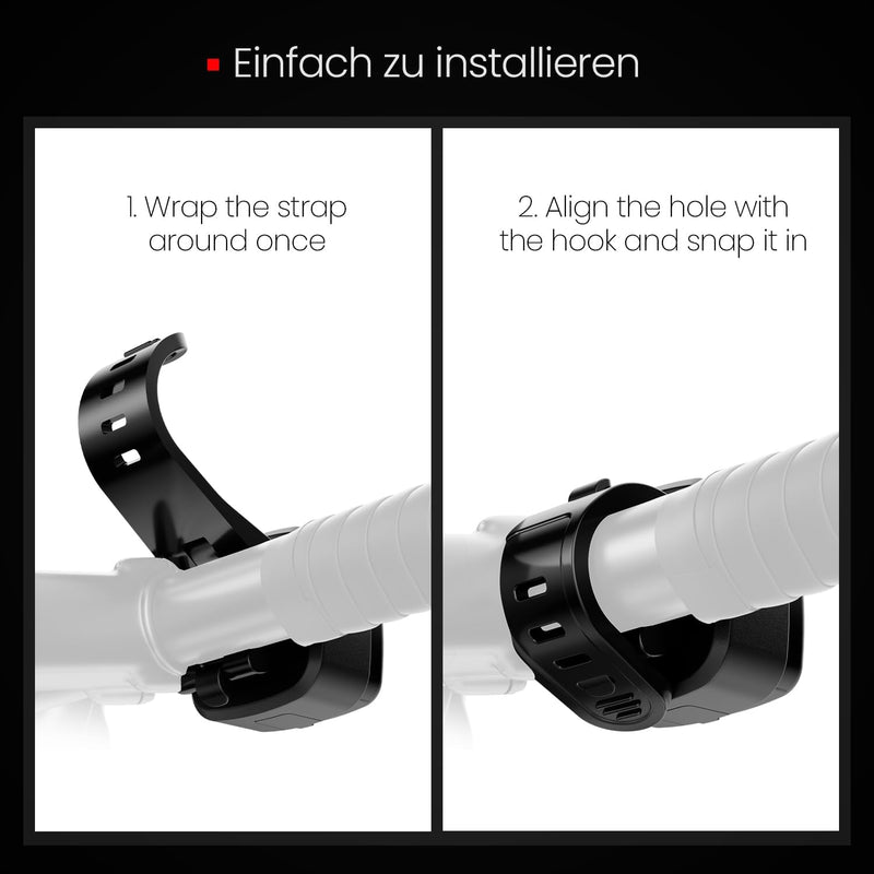 Load image into Gallery viewer, Oplaadbaar fietsvoorlicht USB-C IPX5 waterbestendig met 3 lichtstanden – fietslamp – fietsverlichting

