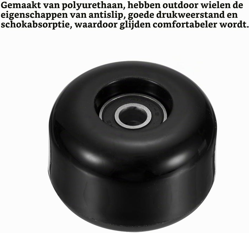 Laden Sie das Bild in Galerie -Viewer, Skateboard wielen 54 mm met ABEC-9 lagers (4 stuks) - Soft wheels 85A voor straat &amp; cruiser - Skateboard wielen vervanging

