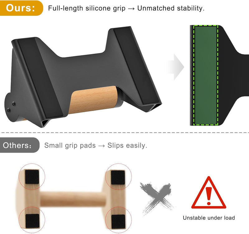 Laden Sie das Bild in Galerie -Viewer, Push-up bars 2 stuks met ergonomische handgrepen en antislip basis – parallettes – calisthenics
