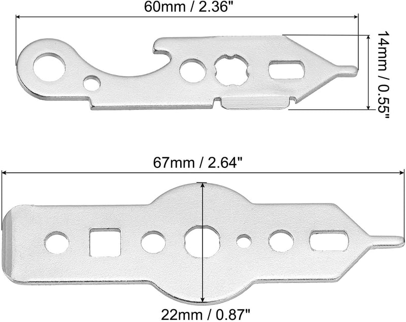 Chargez l'image dans la visionneuse de la galerie, Multifunctionele dart wrench tool kit (2 stuks) - Sleutel gereedschap voor dartpijlen - Sleutelhanger accessoire dart shaft &amp; soft tips

