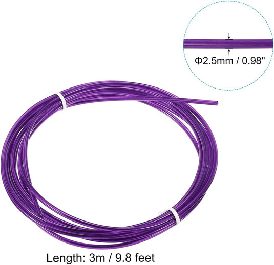 Speed jump rope vervangingskabel 3 meter x 2,5 mm rood – springtouw kabel – fitness accessoires