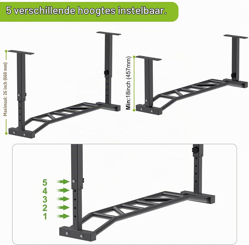 Load image into Gallery viewer, Ceiling-mounted pull-up bar with pulley system and multiple grip positions – pull-up bar – cable trainer
