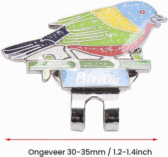 Magnetische golfbal marker met roestvrijstalen petclip en decoratief ontwerp – balmarker – golfaccessoires