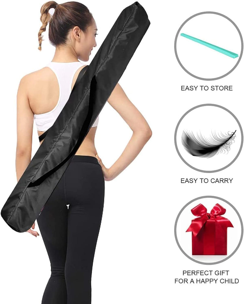 Laad afbeelding in Galerijviewer, Gymnastiekbalk 210-300 cm – opvouwbare balansbalk met antislip onderzijde en draaggreep – voor kinderen en training thuis
