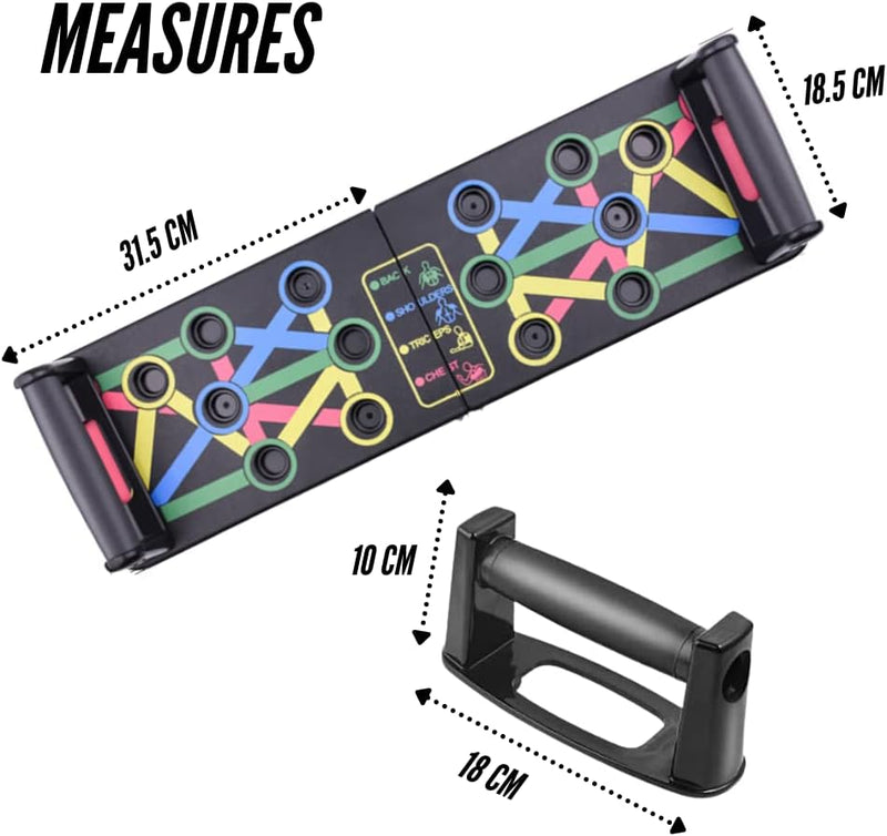 Laad afbeelding in Galerijviewer, Opvouwbaar push-up board met handgrepen 14-in-1
