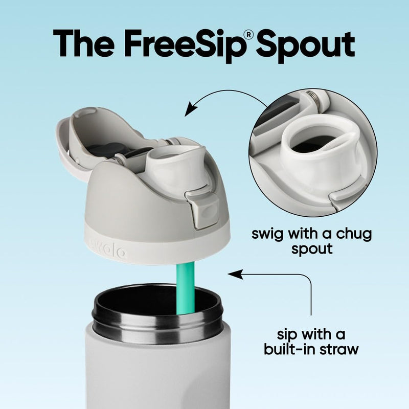 Load image into Gallery viewer, Owala FreeSip Isolierte Edelstahl-Trinkflasche, 710ml, Iced Breeze
