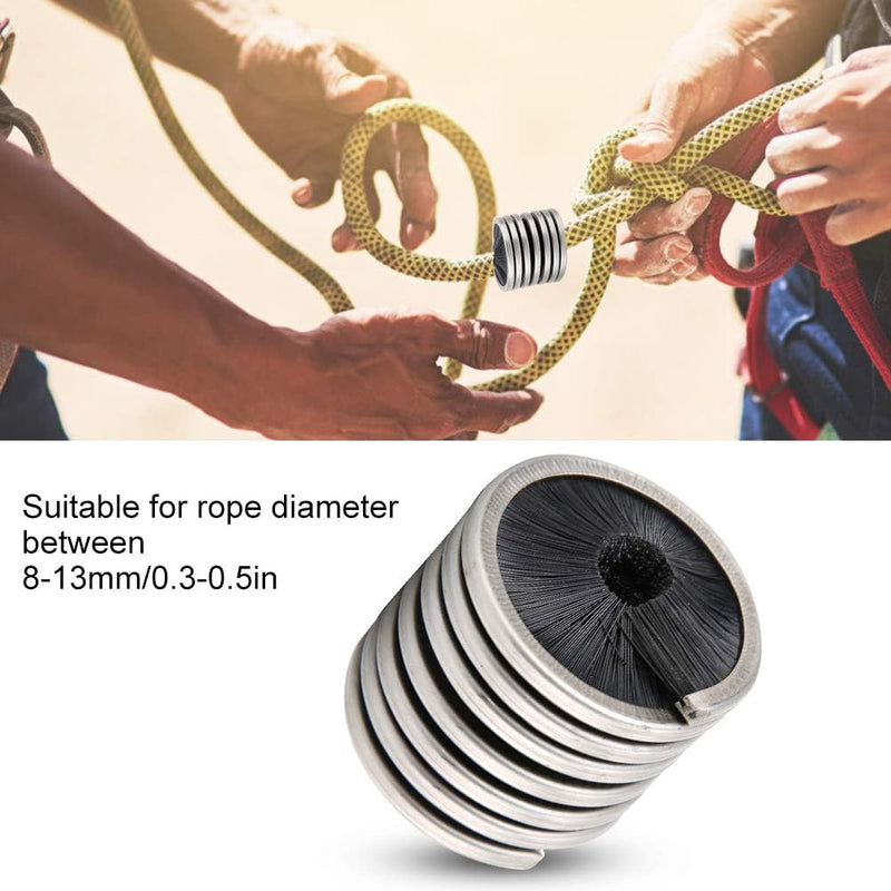 Laden Sie das Bild in Galerie -Viewer, Touwreiniger 8-13 mm – Nylon Reinigingsborstel voor Klimtouw en Koord – Roestvrij Staal – Outdoor Speleologie – Zwart

