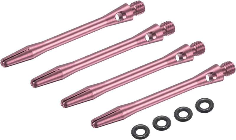 Laad afbeelding in Galerijviewer, Dartschachten 4 stuks 45 mm van aluminium geel met 2BA schroefdraad – dart shafts – dart accessoires
