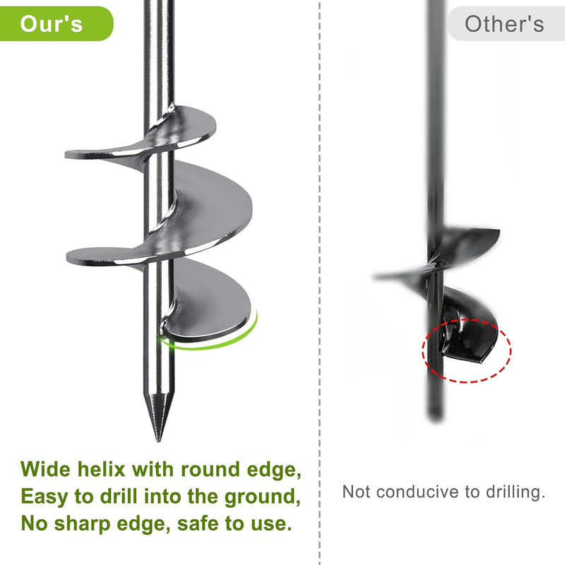 Load image into Gallery viewer, Grondankers 6 stuks 45 cm heavy duty met spanbanden en booradapter – trampoline ankers – stormankers
