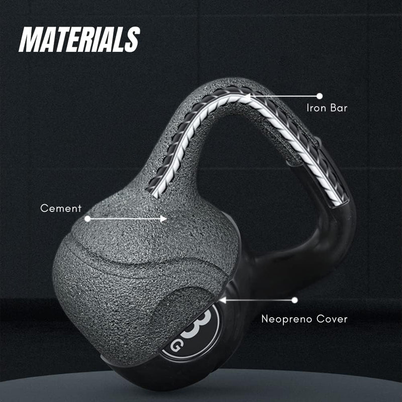Load image into Gallery viewer, Kettlebell with neoprene coating and ergonomic handle
