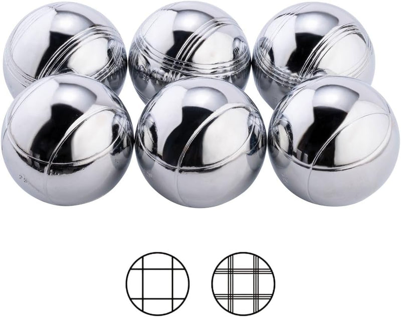 Load image into Gallery viewer, Jeu de boules 6 metalen ballen in zakje
